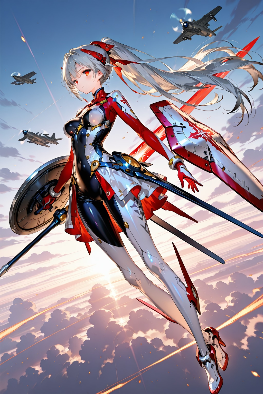 空の治安を守るメカ娘