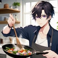 料理をしてる、黒髪短髪男性！！その2(12枚) 2枚目