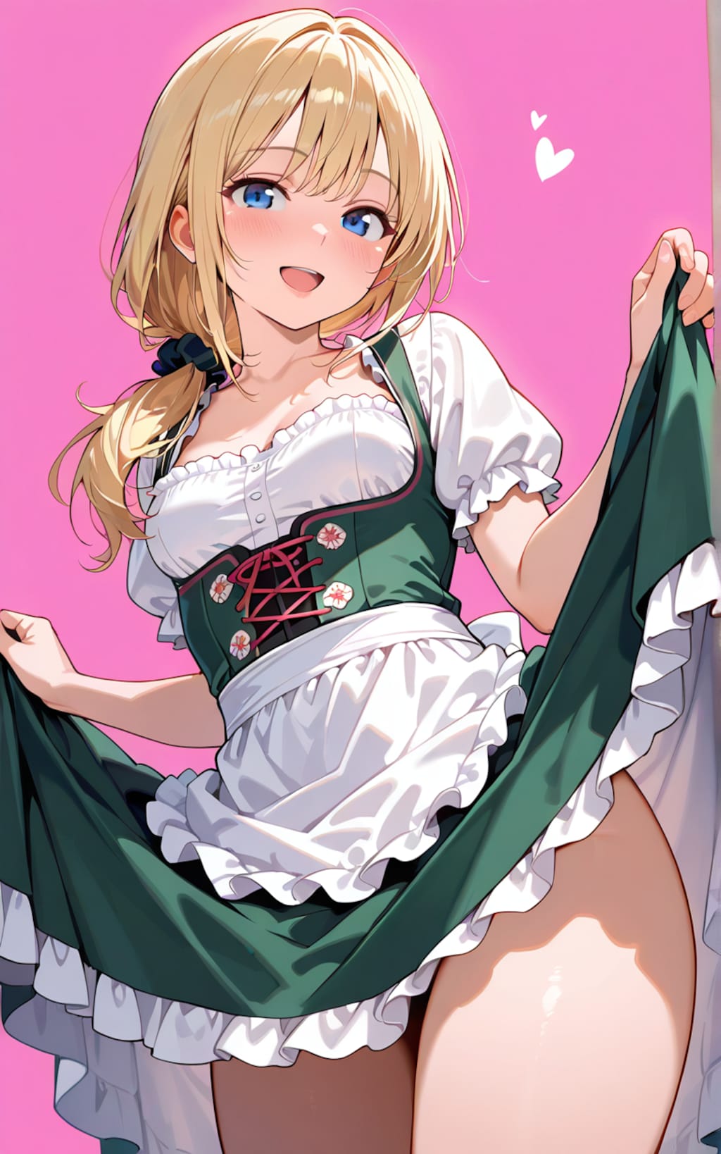 ディアンドルを着たみなも＆真凛