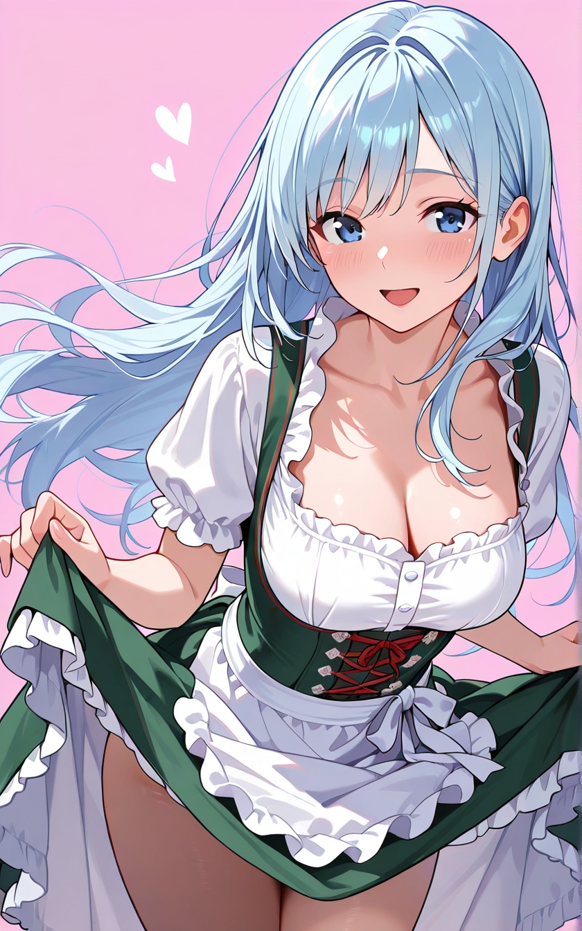 ディアンドルを着たみなも＆真凛 | の人気AIイラスト・グラビア