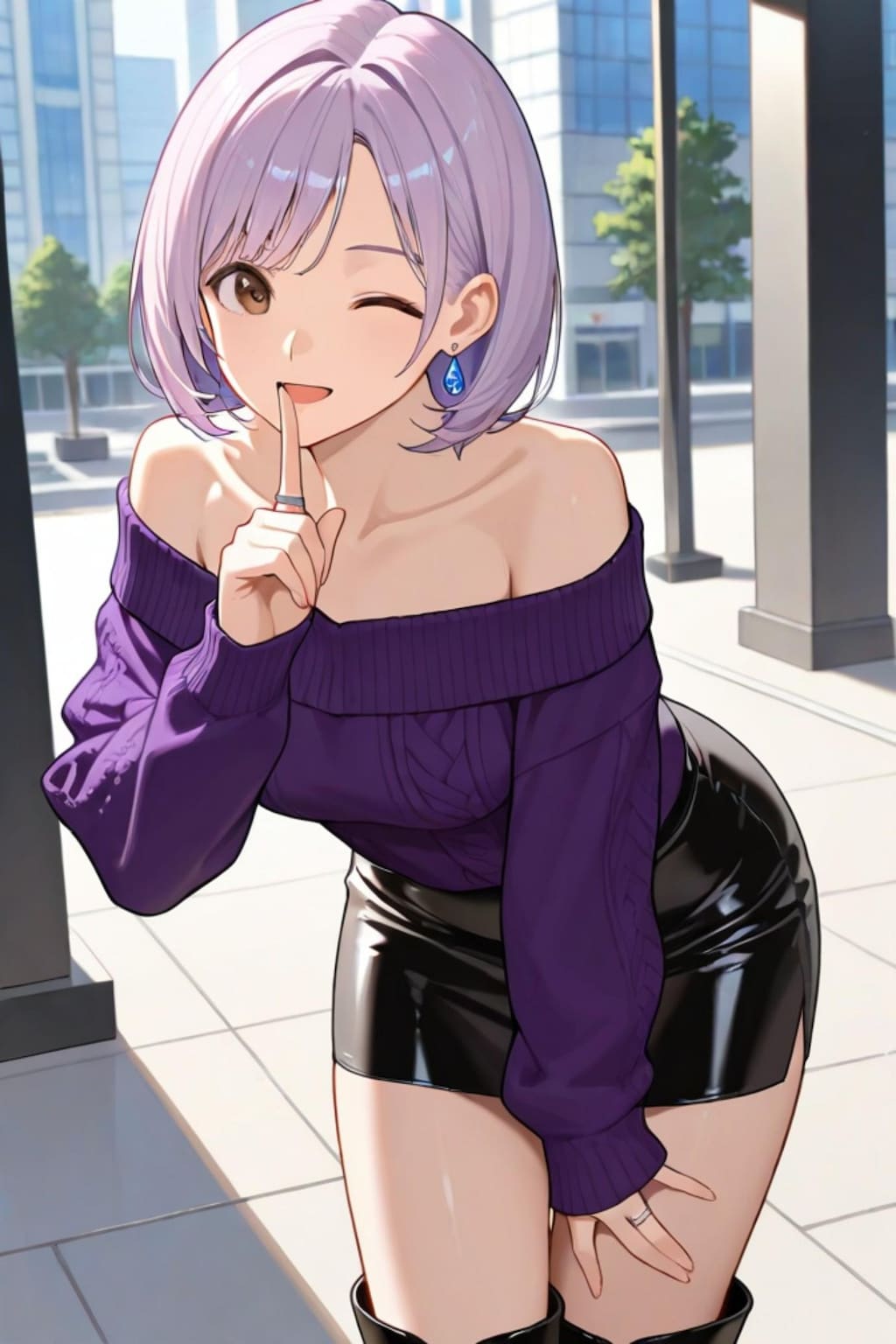 紫髪ちゃん