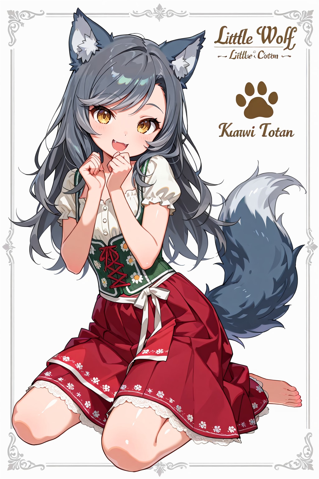 イタリア・南チロル民族衣装・イタリアオオカミ