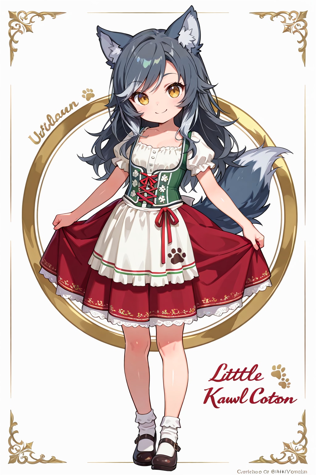 イタリア・南チロル民族衣装・イタリアオオカミ