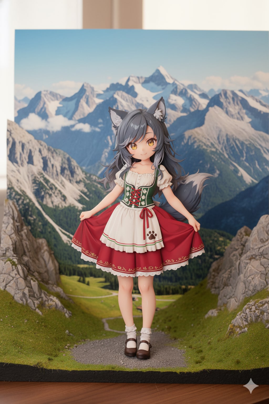 イタリア・南チロル民族衣装・イタリアオオカミ