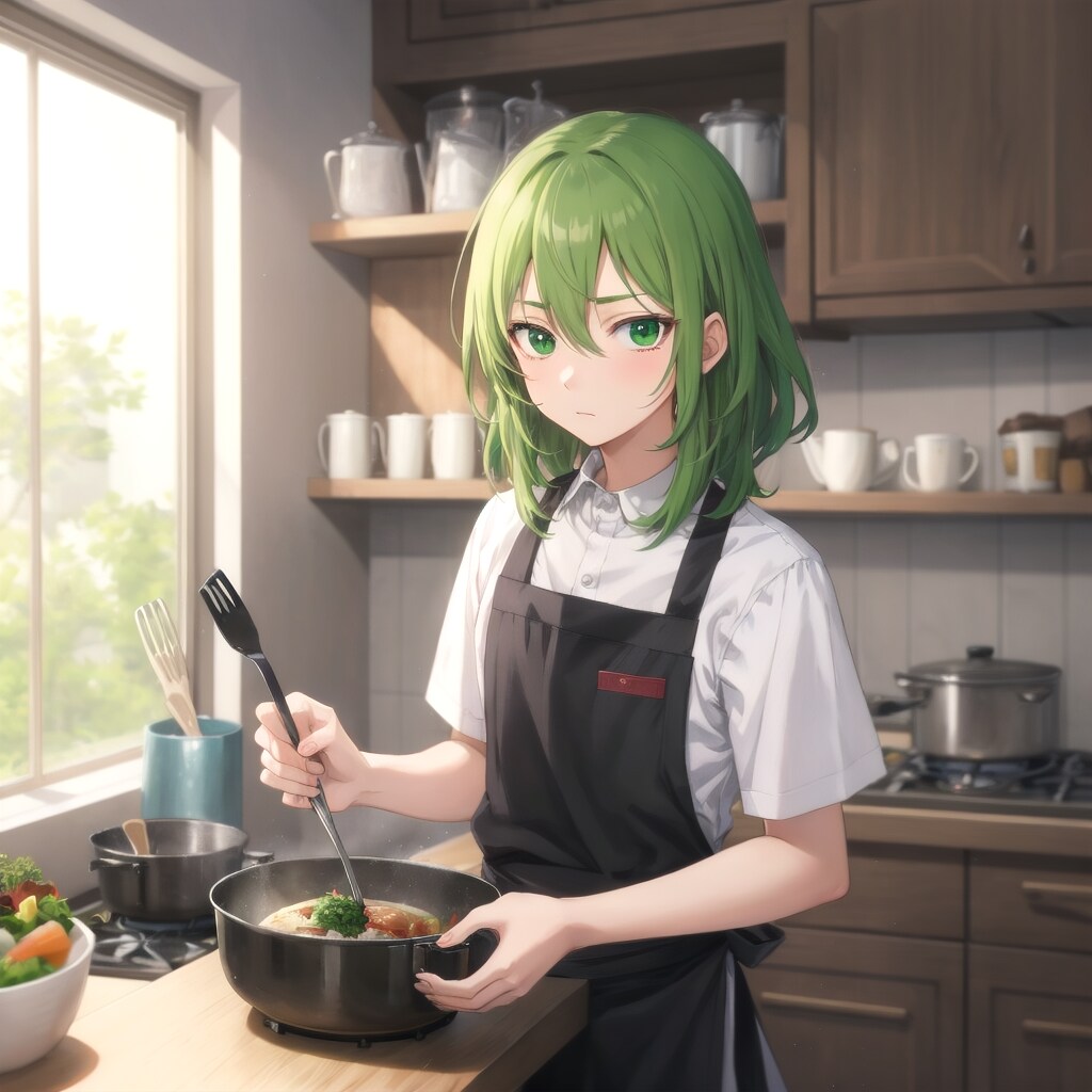 静寂の厨房少年