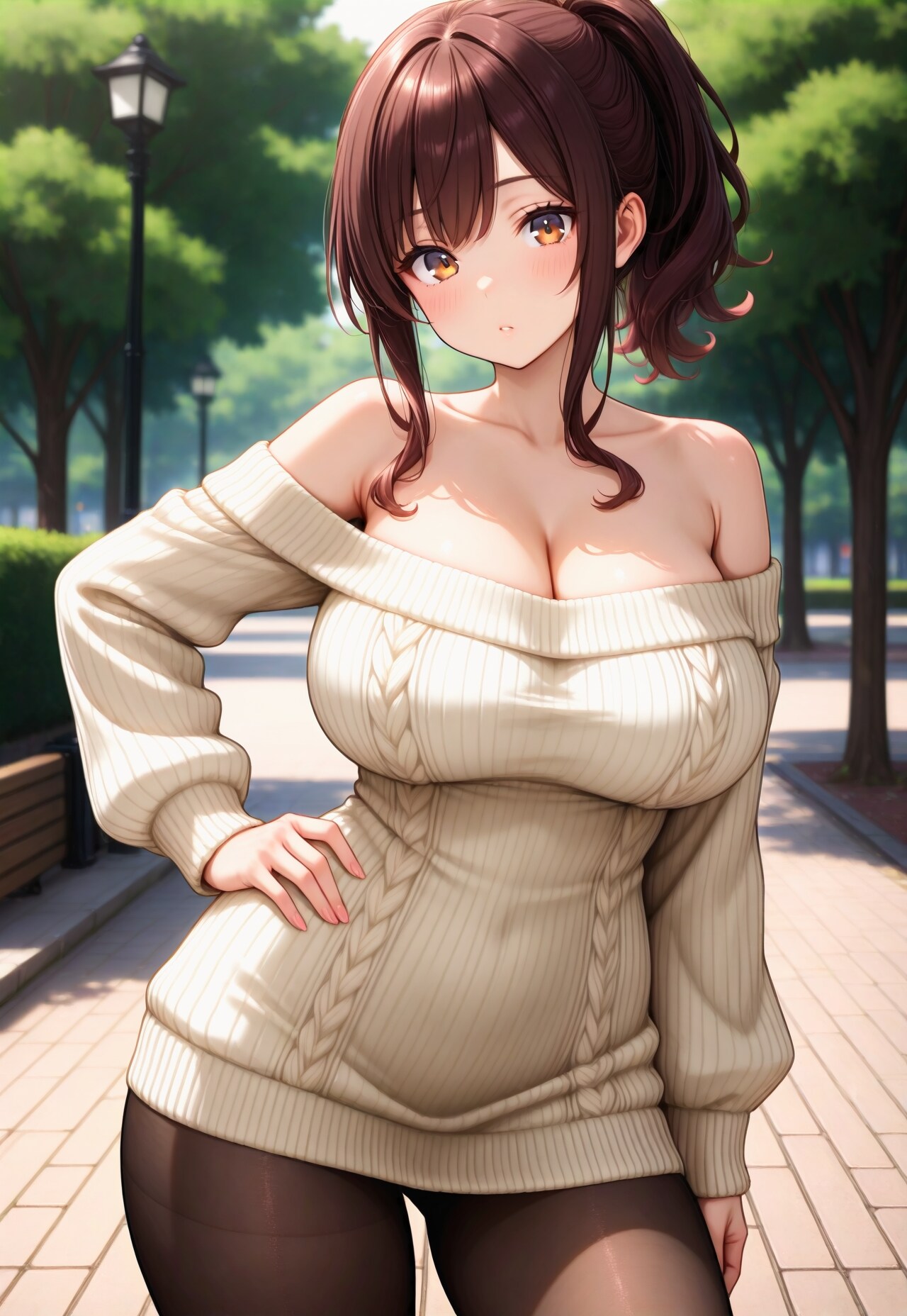 915（オフショルニットワンピ）