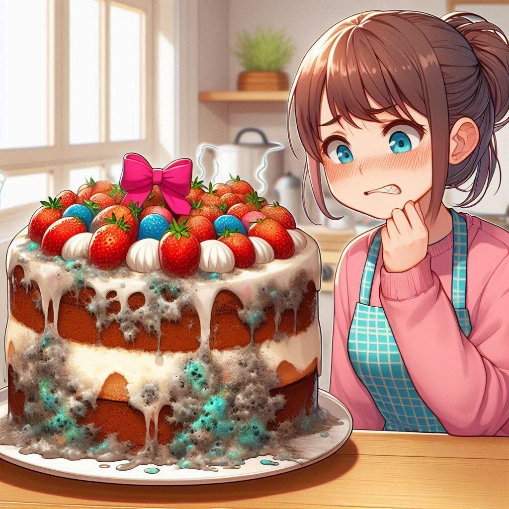ケーキが悪くなってきた