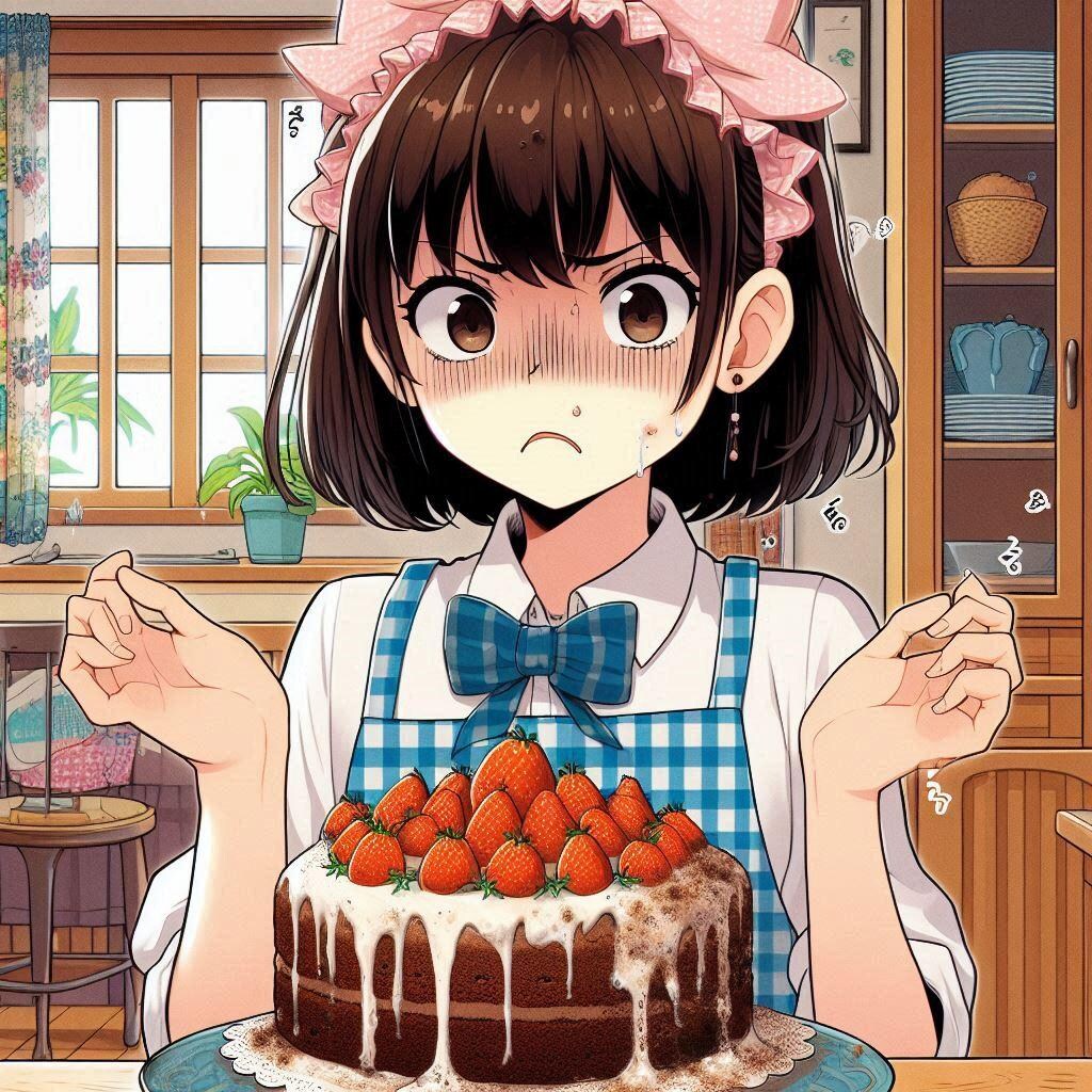 ケーキが悪くなってきた