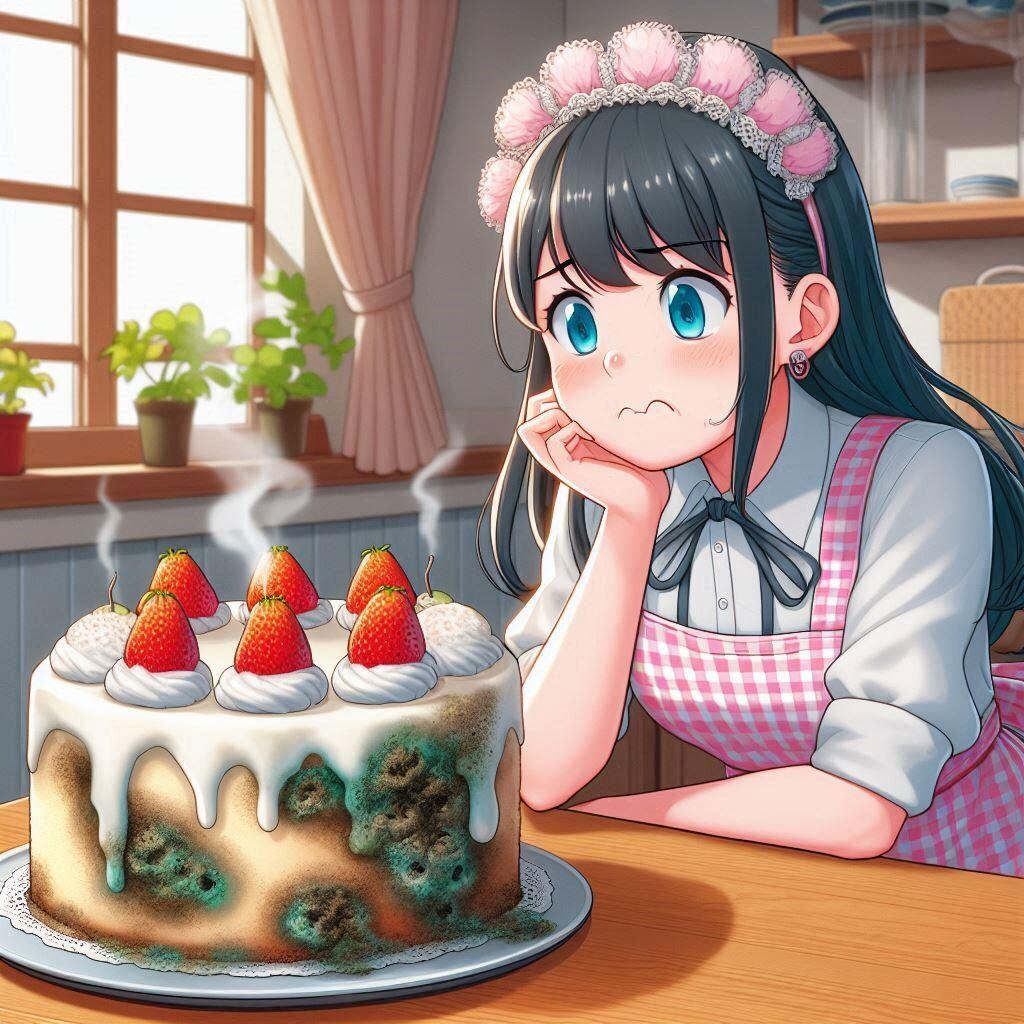 ケーキが悪くなってきた