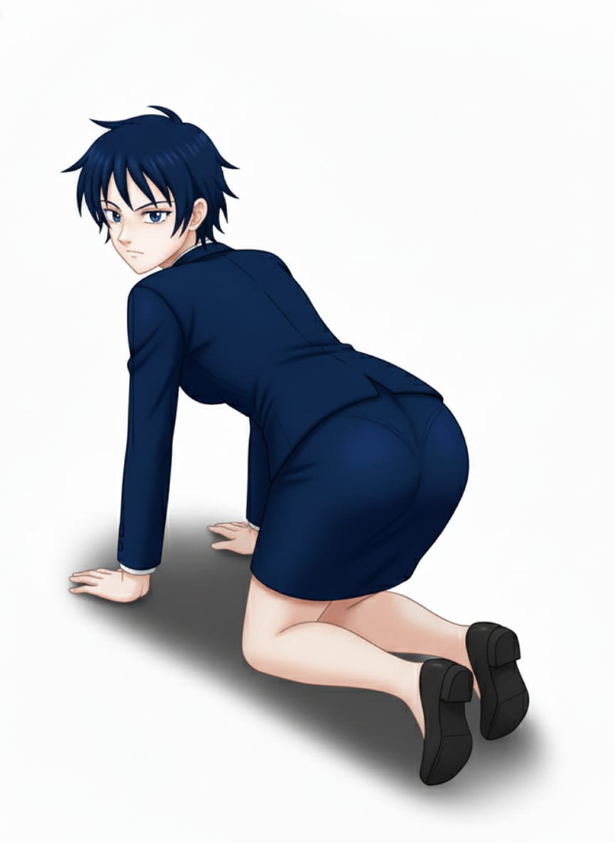 ボーイッシュOLのパンティーライン