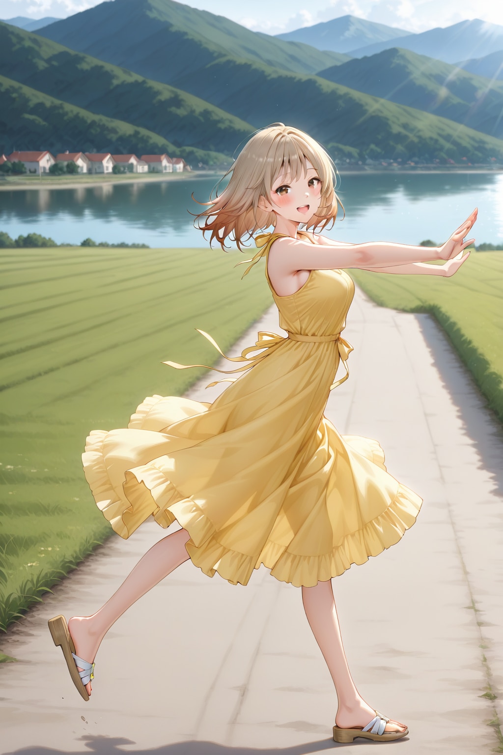 黄色いドレスの子