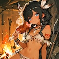 川辺の民族少女 6枚目