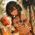 川辺の民族少女 7枚目