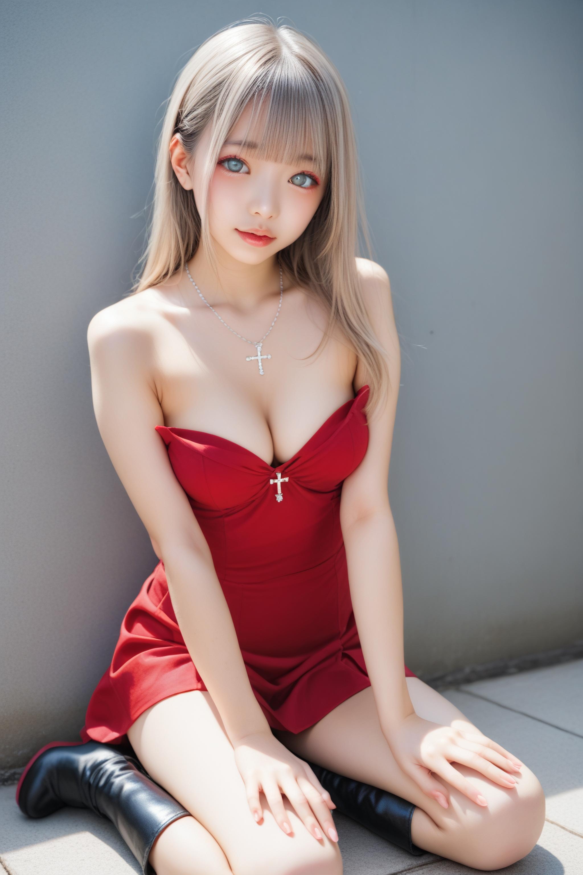 赤いドレス💖