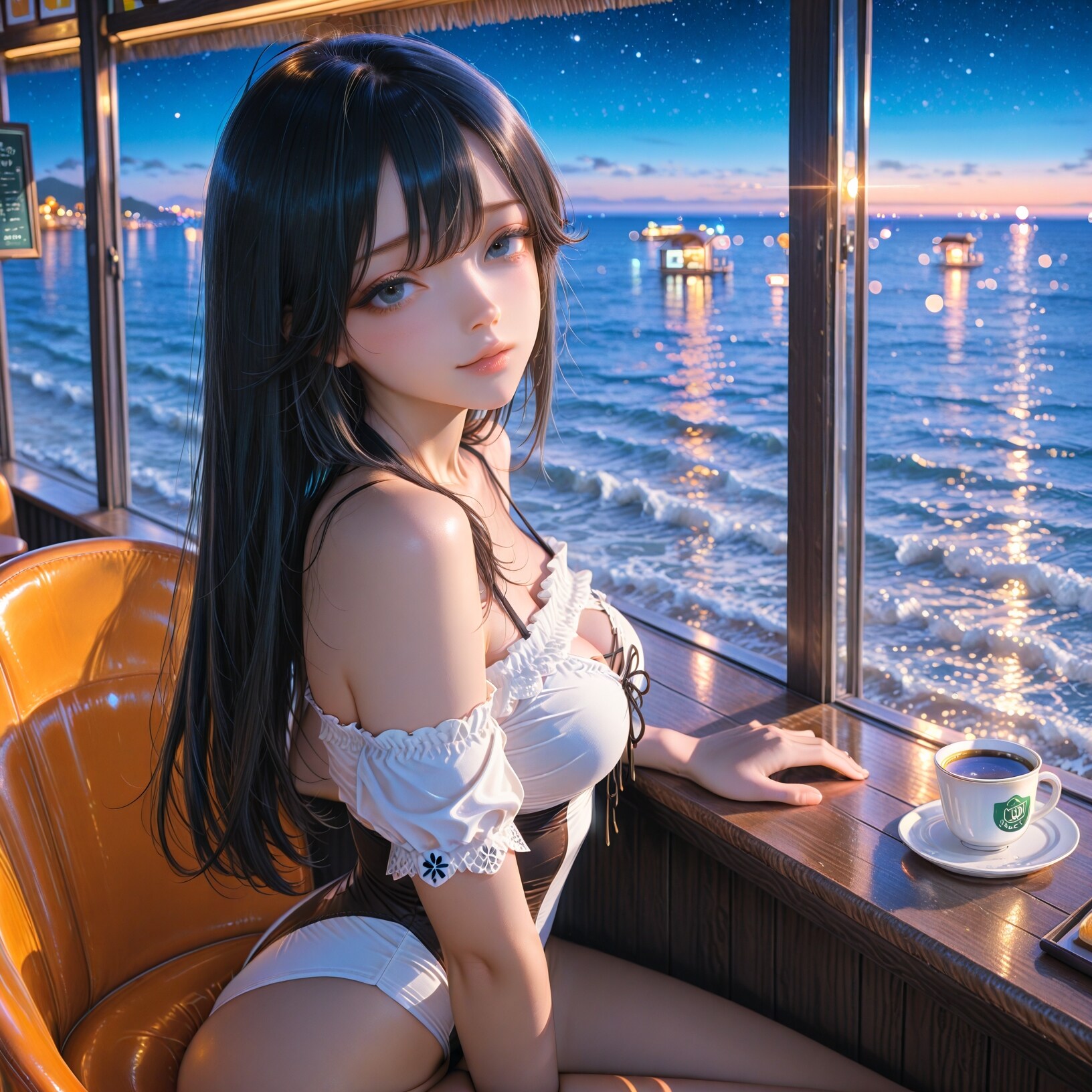 カフェテラス01　セミリアル