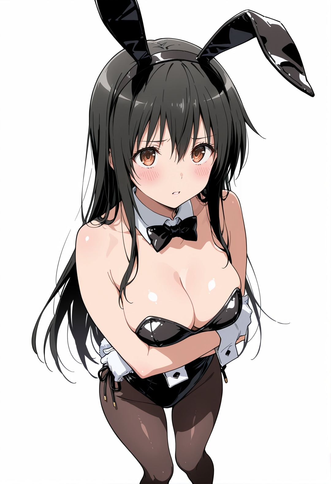 「は、ハレンチ ‼️バカっ……‼️でも、あなたの一日の役に立つなら……仕方ないわね 💦ええい、いいから早く済ませなさいよっ❣️」