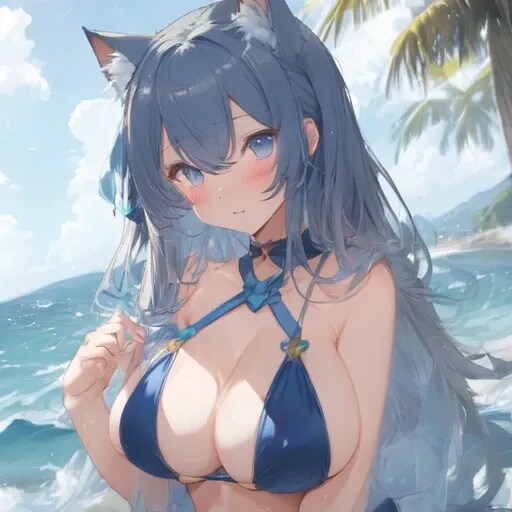 美少女と海5