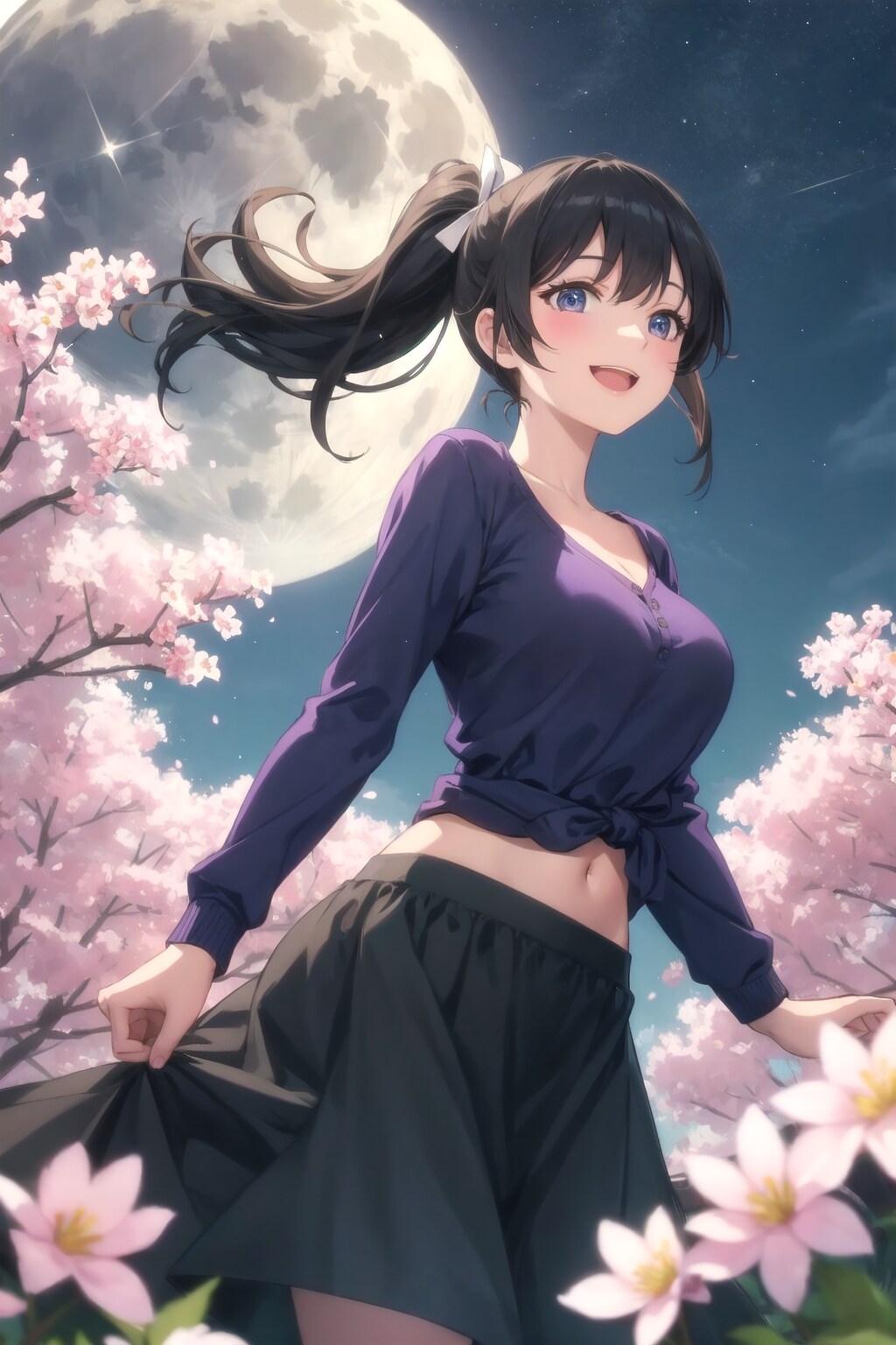 見て…桜がこんなに…