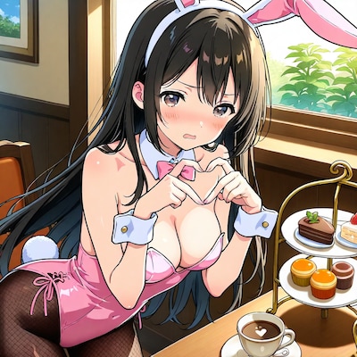 バニーカフェのサキちゃん