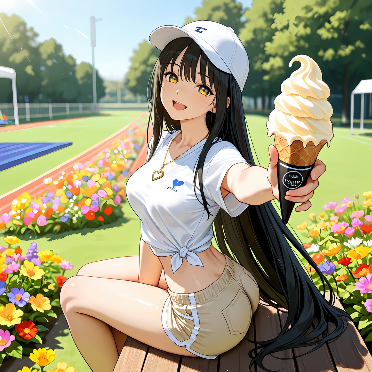 ソフトクリーム……一口いかがですか？