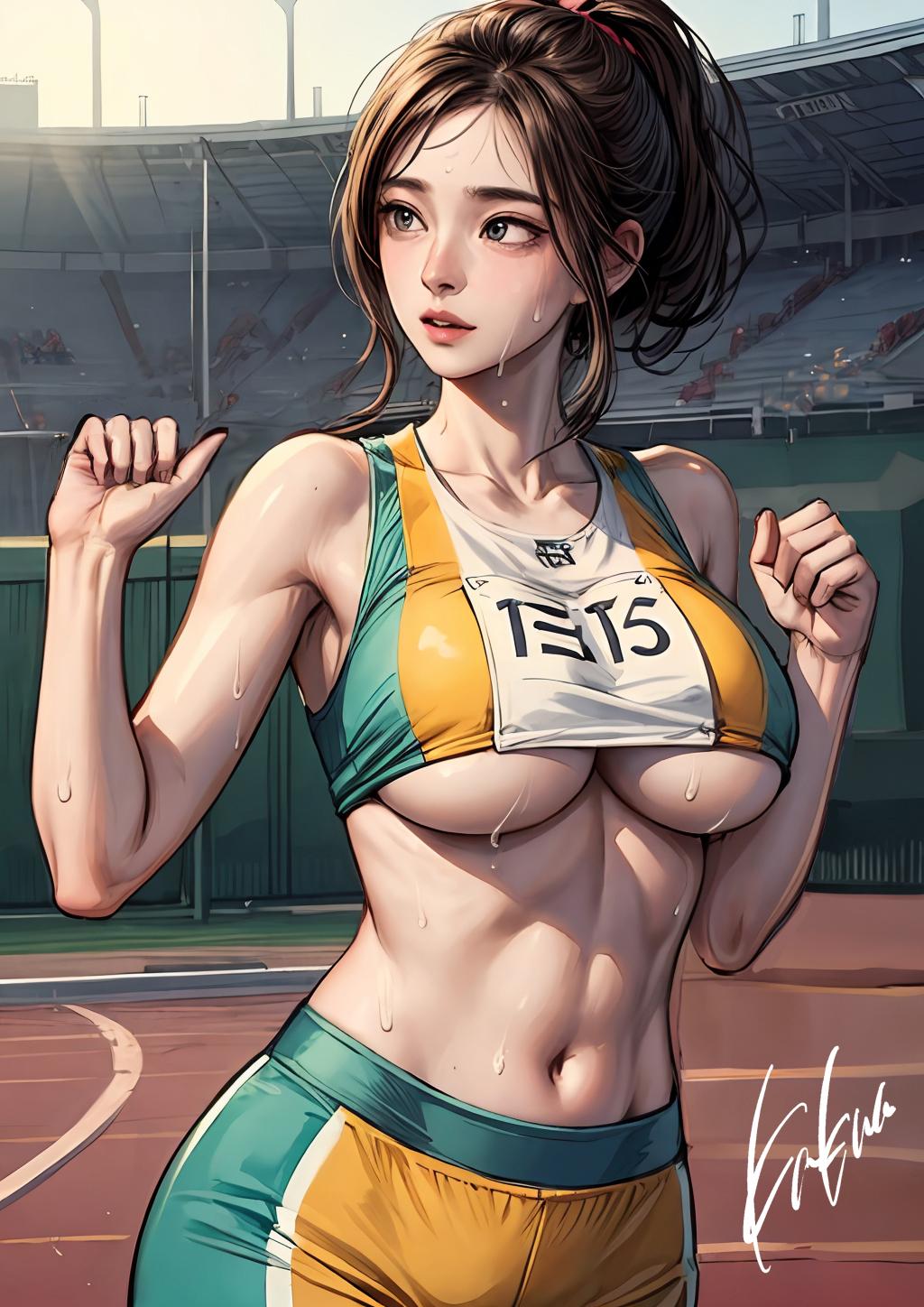 胸デカ陸上女子／別世界の雑誌紹介