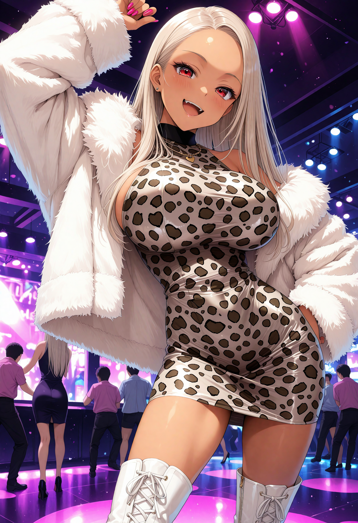 豹柄ギャル