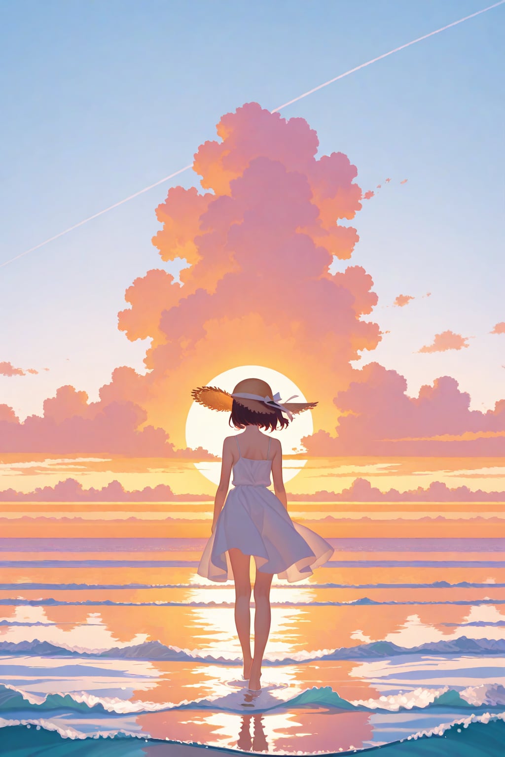 夕日