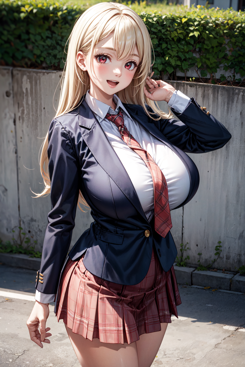 スイカップ金髪JK