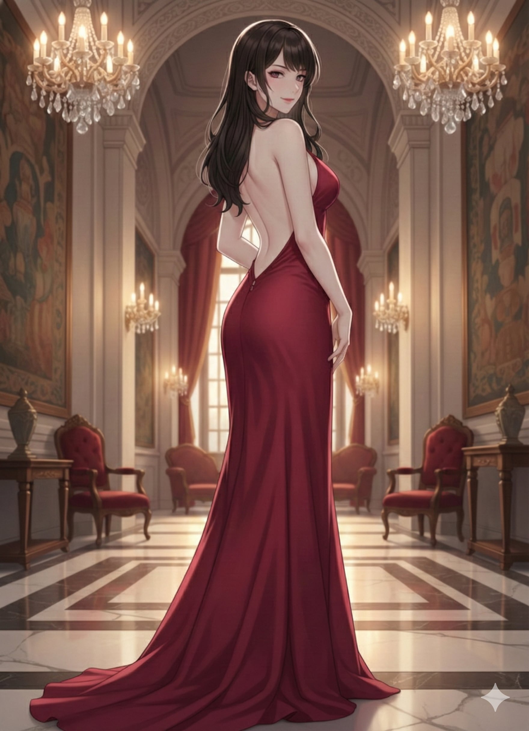 振り向きの美 | の人気AIイラスト・グラビア