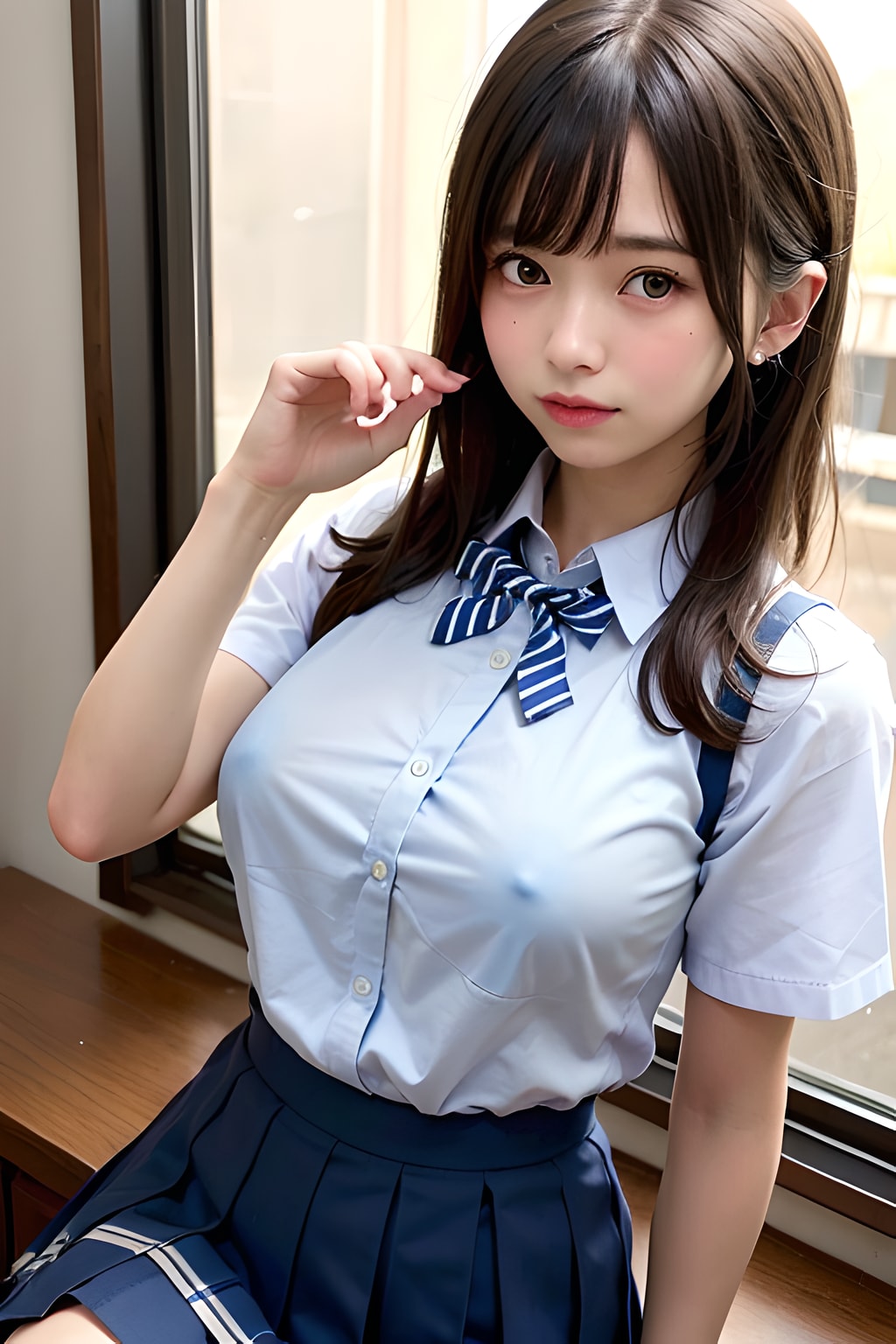 最近学校でノーブラが流行ってるらしい
