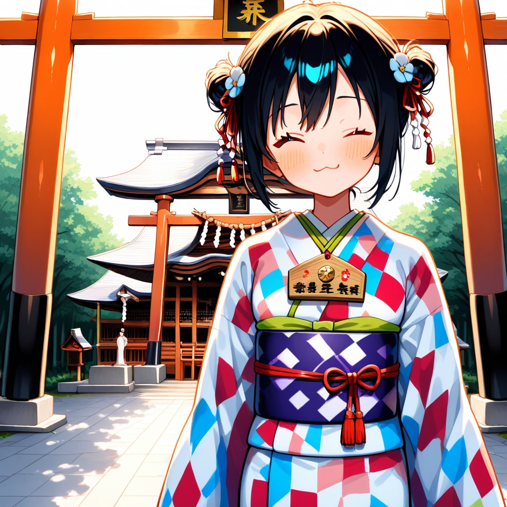 【企画：ちちぷい年末年始】願い事は秘密だよ(絵馬)