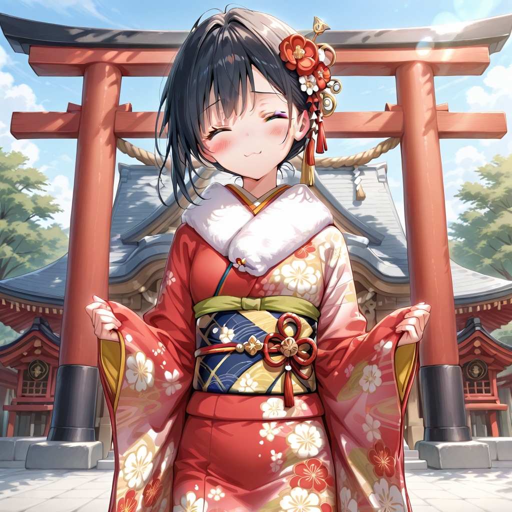 【企画：ちちぷい年末年始】願い事は秘密だよ(絵馬)