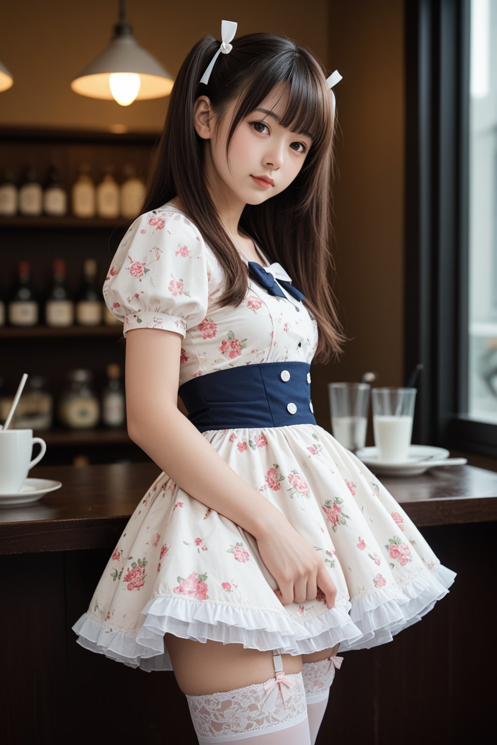 girl in cafe