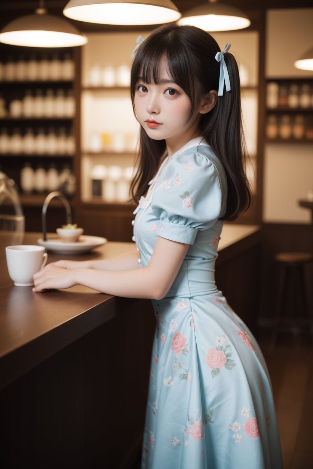 girl in cafe