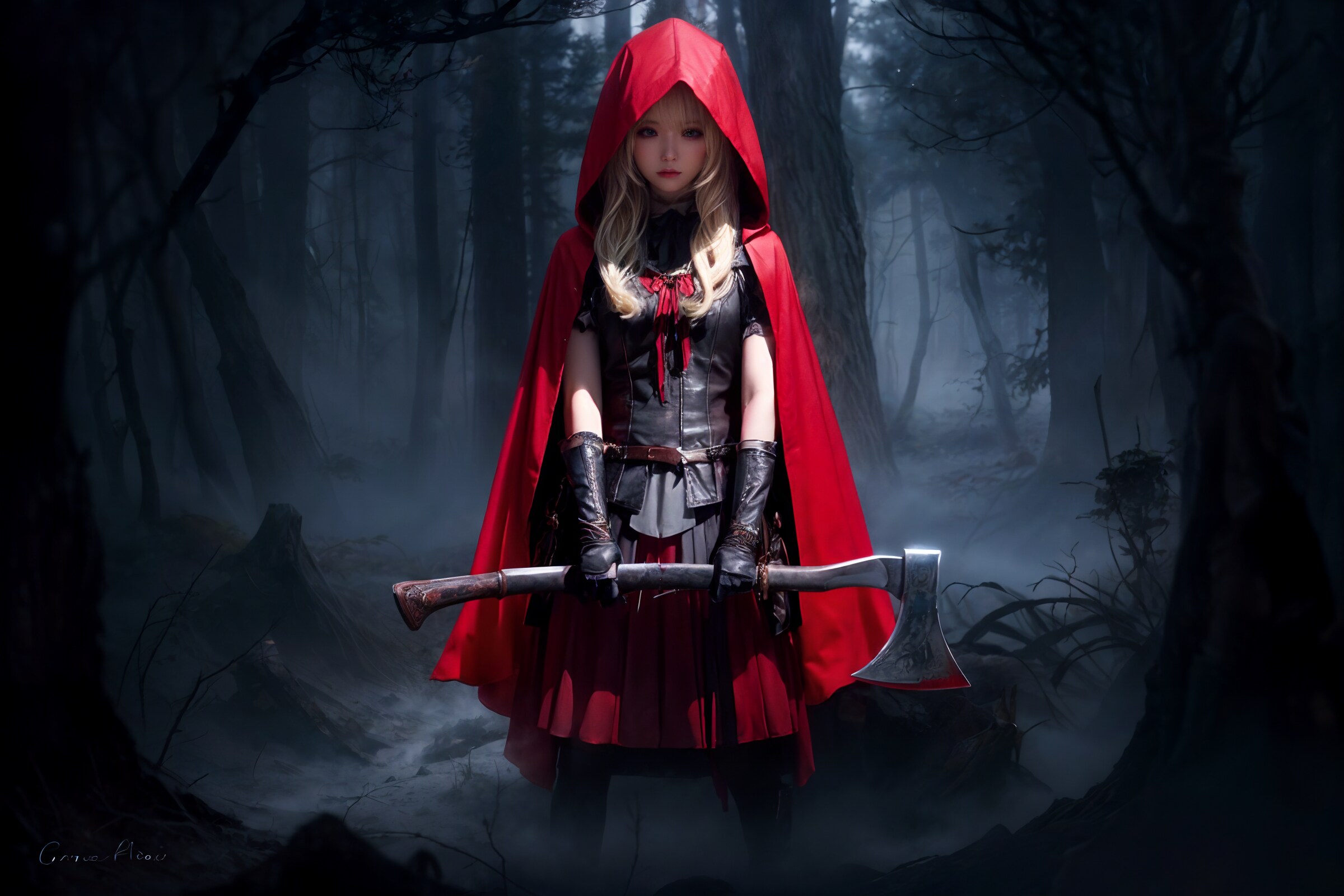 Dark Little Red Riding Hood | の人気AIイラスト・グラビア