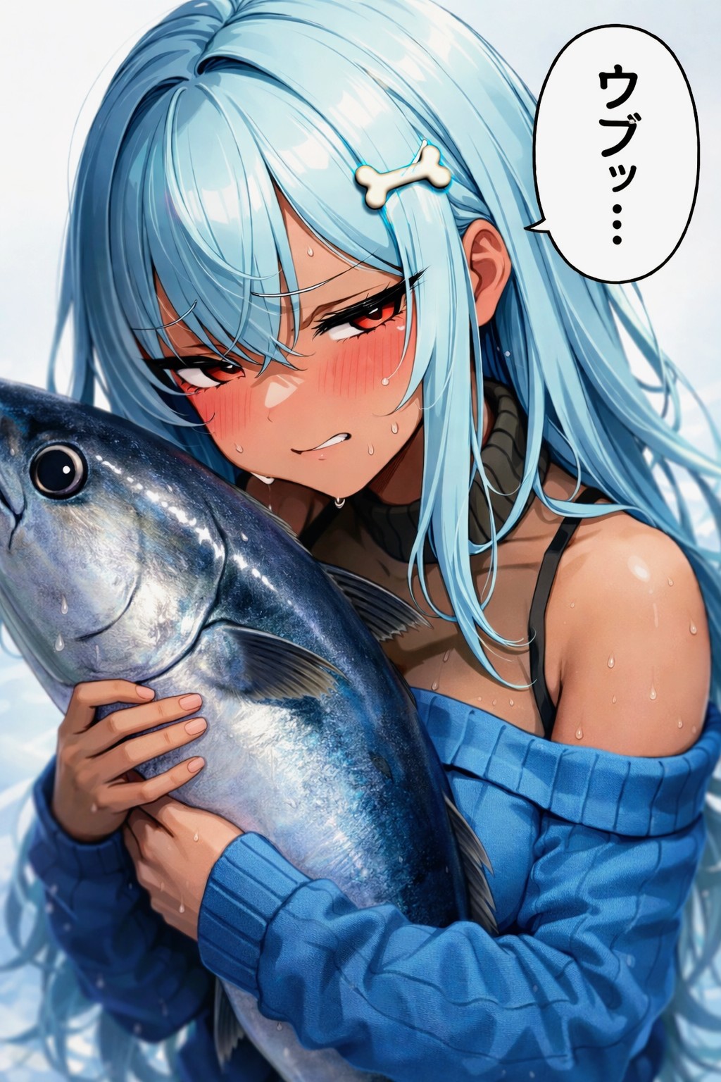 おさかな🐟️アレルギーの、おにくちゃん🍖 | の人気AIイラスト・グラビア