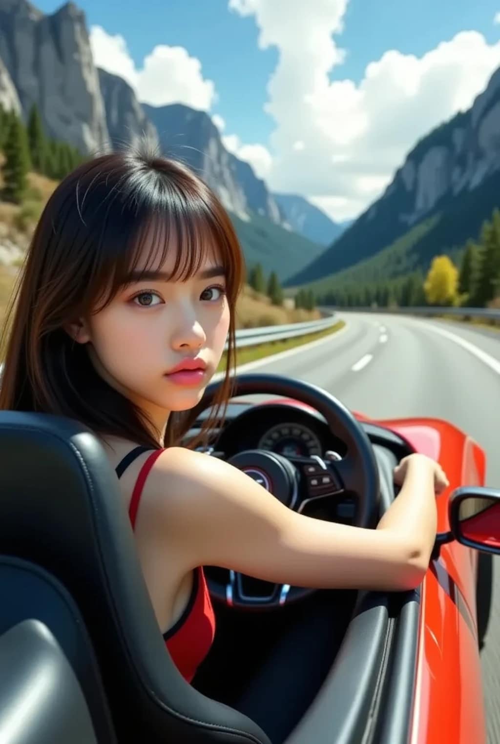 運転中のわき見はダメ