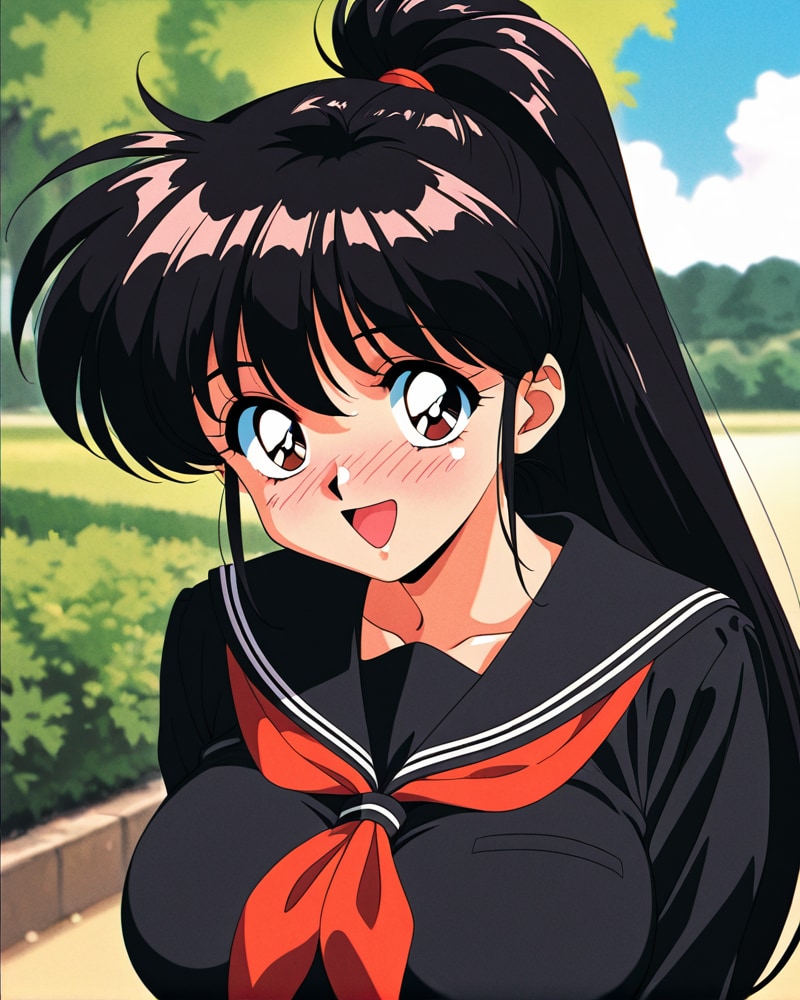 照れる彼女