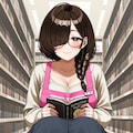 書店員の見せパン 4枚目