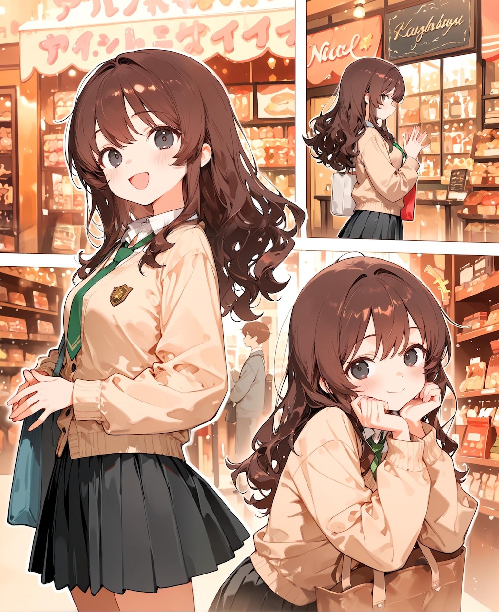 茶髪な買い物少女