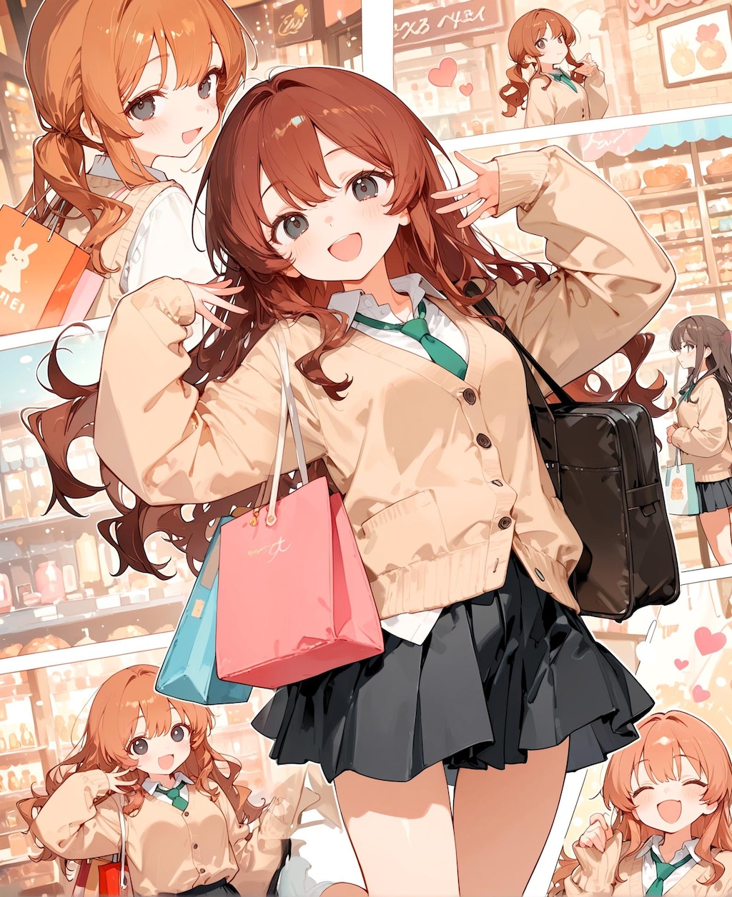 茶髪な買い物少女