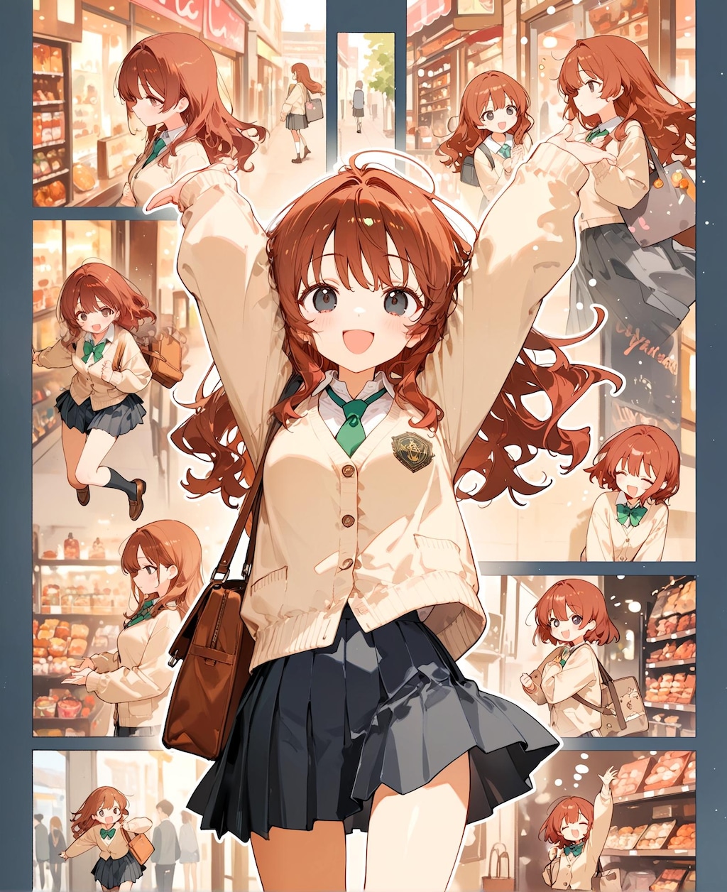 茶髪な買い物少女