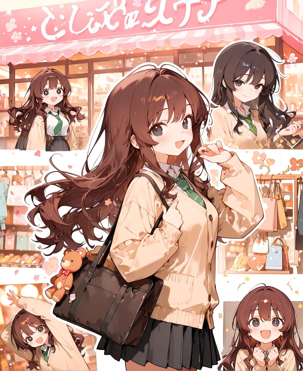 茶髪な買い物少女