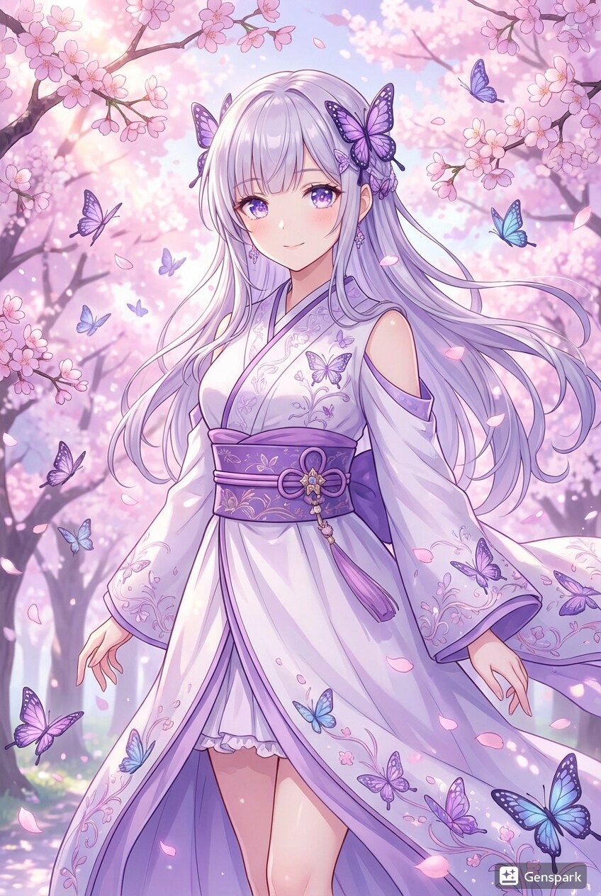 紫音　桜の小径 | の人気AIイラスト・グラビア