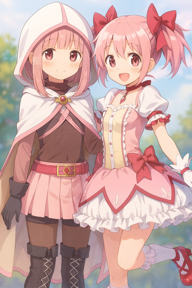 まどかといろはを生成してみた | の人気AIイラスト・グラビア