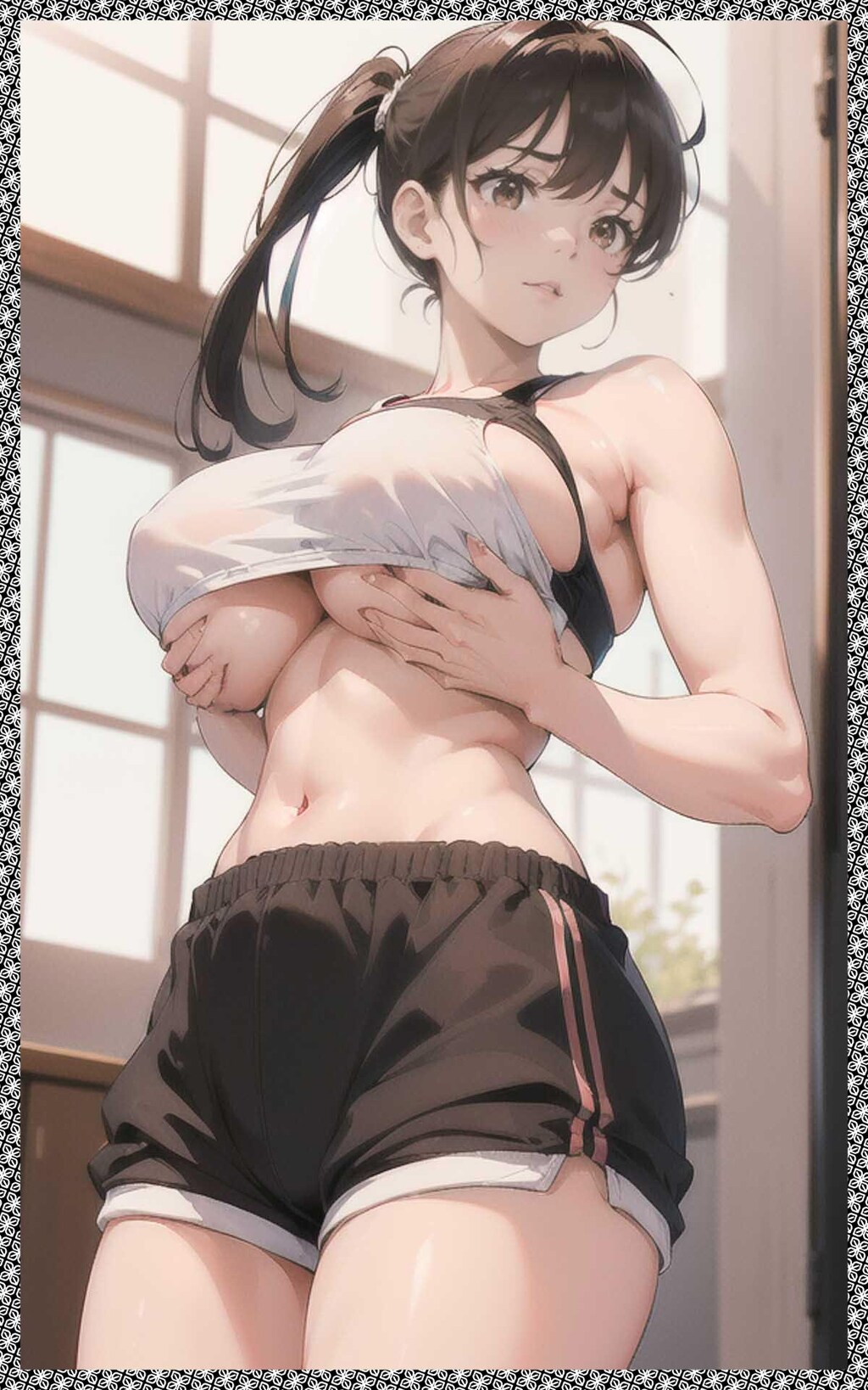 巨乳体操服ブルマ　big breasts gym clothes bloomers