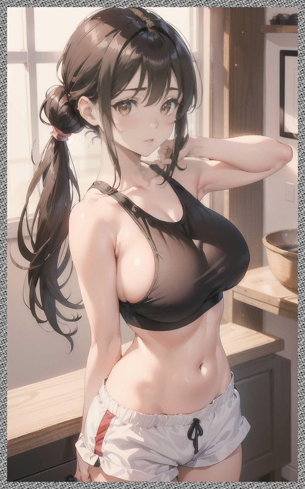 巨乳体操服ブルマ　big breasts gym clothes bloomers