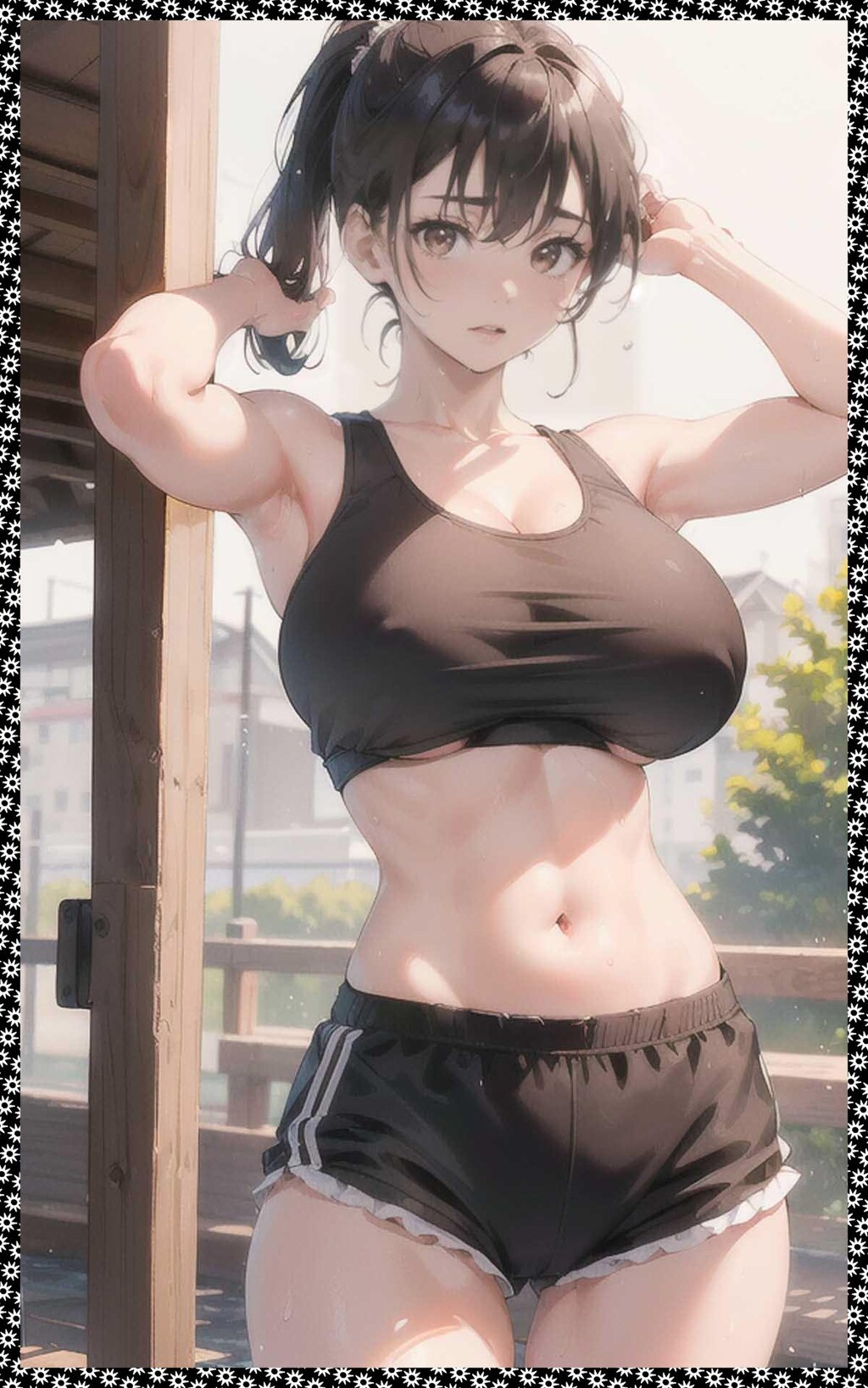巨乳体操服ブルマ　big breasts gym clothes bloomers