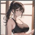 巨乳体操服ブルマ　big breasts gym clothes bloomers 7枚目