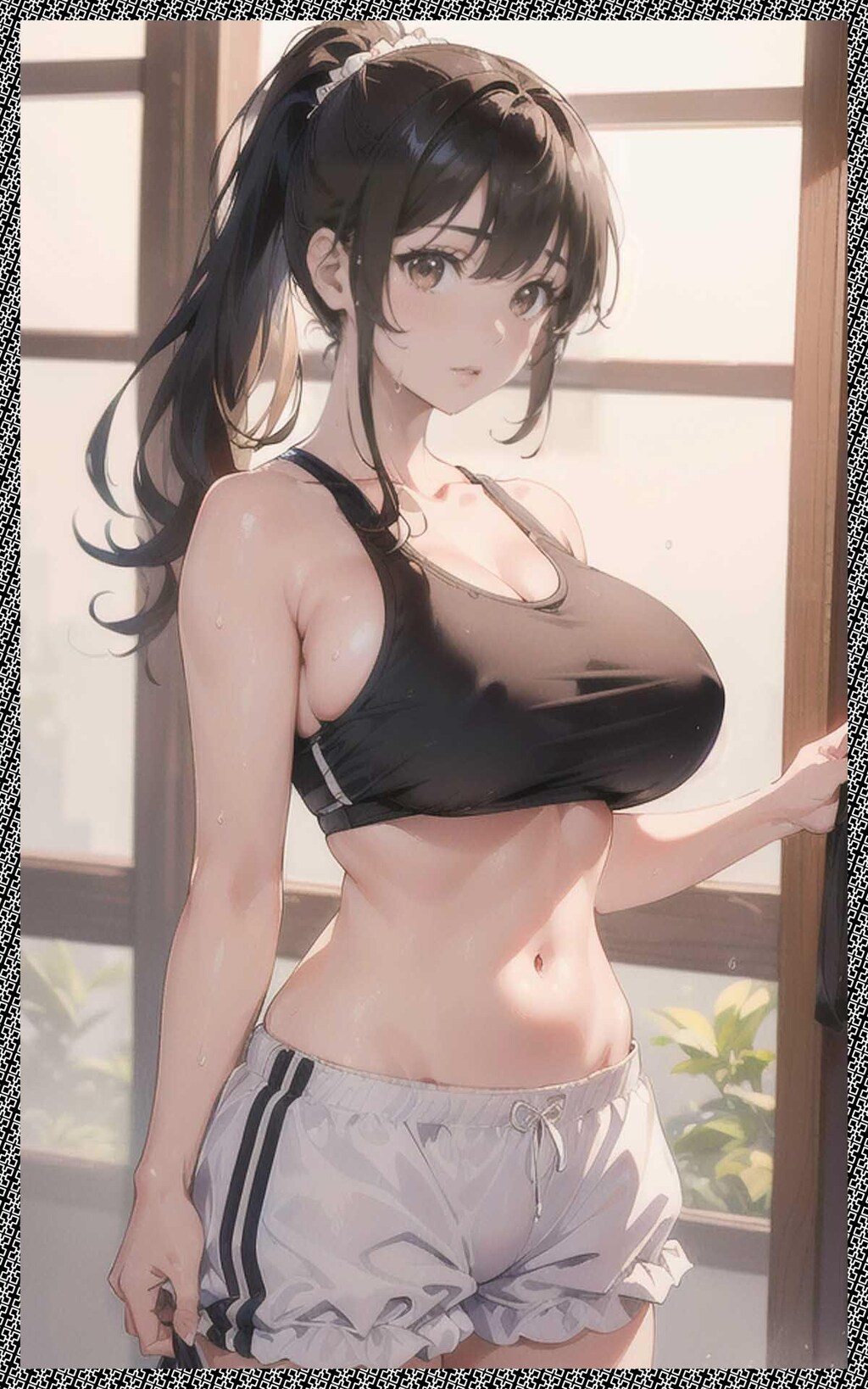 巨乳体操服ブルマ　big breasts gym clothes bloomers